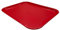 Fast Food Plastic Rectangular Serving Tray 18''x 14'' 46 x 36cm Polypropylene Cafe, Restaurant,Food Canteen Tray (Red)