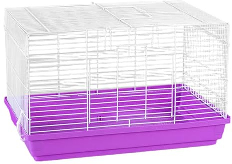 Zuasdvnk Chinchilla Cage Hamster House Hideaway Hedgehog Home, Habitat für kleine Haustiere, belüftet, Chinchilla-Käfig mit abnehmbarem Boden, für den Innenbereich