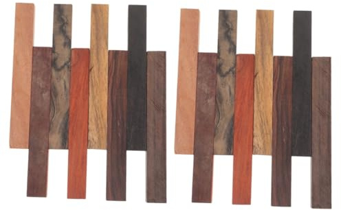 DIYEAH 16stücke Teiliges Diy Für Exotische Holzrohlinge Handwerkliche Stifte Zum Drechseln Für Kreative Projekte Und Bastelarbeiten Zufällige Farben Und Muster