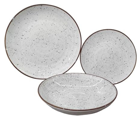 Vajilla Versa Lua Gris Porcelana 18 Piezas - Marca: Versa - EAN: 8420327569158