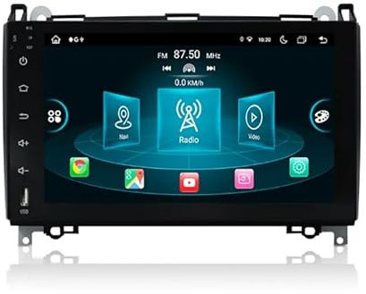 Autoradio für Mercedes Vito W639, Sprinter W906, A-Klasse W169, B-Klasse W245 – 2 DIN Radio mit Apple CarPlay, DAB+, Navi, Bluetooth (9 Zoll, 2.0GHz,8-Core Android 13.0)