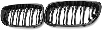 QHuaL Rejilla Delantera del Coche para BMW E46 2-Door Coupe Cabriolet 2003-2006, Rejilla Delantera Parachoques Estilo Accesorios De Carrocería Parrilla Delantera