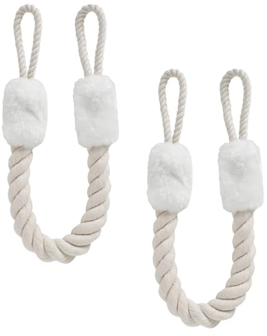 2 Stück Türstopper Klinke,Türkordel Klemmschutz,Multifunktion Tütschnüre,Türkordeln Einklemmschutz,Baumwolle Türstopper Seil,Türkordel Klemmschutz Für Türen,Einklemmschutz Für Schlafzimmertüren (Weiß)