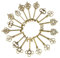Naler Retro Schlüssel Antiken Anhänger Bronze Vintage Schmuck Deko für Armband Ketten (36 Stück)