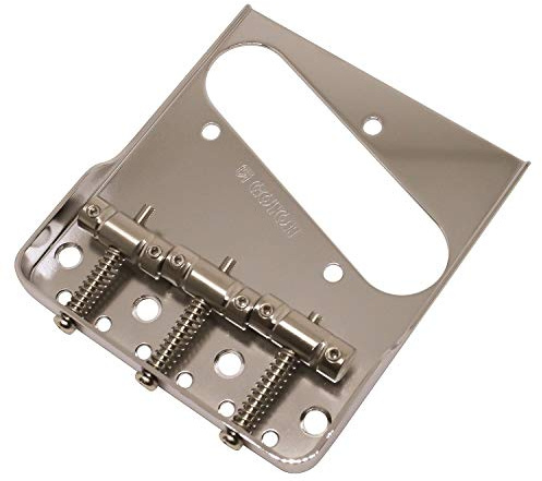 Gotoh Low Profile Telecaster vintage Cendrier pont avec In Tune Titanium selles nickel