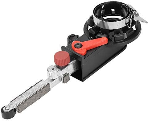 Electric Belt Sander, 12Pcs Belt Sander for 100mm 4 Grinder Mini Efficient Belt Sander Electric Angle Grinder for Glass Polishing Wood Metal