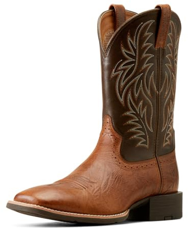 ARIAT Mens Sport Wide Square Toe Western Boot Peanut Butter/Chaga Brown 11.5 Wide