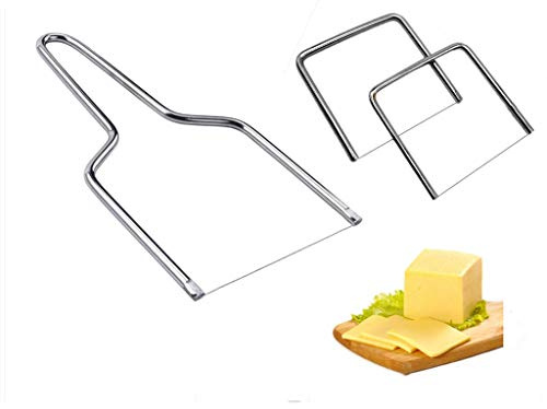 Cheese slicer with wire,cheese cutter with wire, butter slicer or egg slicer, is necessary for kitchen and outdoor (1 large+2 small)