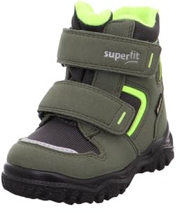 Superfit Baby Jungen HUSKY1 warm gefütterte Gore-Tex Schneestiefel, GRÜN/GELB 7000, 20
