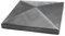 Edelstahl Endkappe, Pyramidenkappe, Abdeckkappe 240 K geschliffen V2A (50 x 50 mm)
