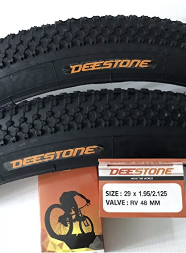 Generico BMZ 2 Cubiertas de 29 x 2,10 + 2 cámaras 29 DEESTONE MTB VÁLVULA Italia