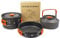 aiGear Camping Kochgeschirr Set/Outdoor Geschirr Set | Camping Topf Kochtopf Tragbar Aluminium | mit Aufbewahrungsbeutel | für Outdoor Camping Wandern Wandern Picknick (CC01OR05)
