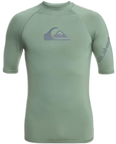 Quiksilver All Time - Kurzärmliger Rashguard mit UPF 50 für Männer Grün