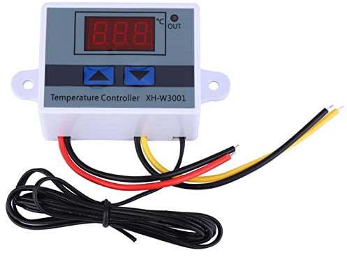 12V Thermostat 12V Temperaturschalter DC 12V 120W Digitaler Temperaturregler Thermostatschalter mit Wasserdichter Sensorsonde