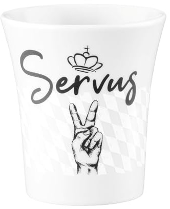 Seltmann Weiden Zusatzsortiment Becher mit Henkel Diva 5156 0,40 l rund Servus schwarz [SP] UVP:15,9