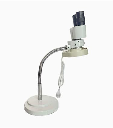 Stereomikroskop, 8 x mit verstellbarem Schlauch, Stereo-Mikroskop, Binokularlicht, LED-Licht, für Reparaturwerkzeug für PCB zum oralen Löten, RX-6D