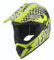 Kinder Crosshelm Skeleton AHP – Motorradhelm für Kinder, ABS-Schale, robuster Kinderhelm für Downhill, Quad und Motocross, Gelb Schwarz, Größe M, 55 – 56 cm