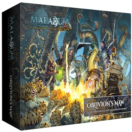 Maladum Oblivion's Maw Expansion Fantasy Dungeon Crawler Game Immersive Terrain Solo, Co-op and Adversarial Play