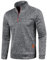 Half Zip Pullover Herren Ohne Kapuze Männer für Solid Arbeitspullover Oversize Winter Sport Arbeitspullover Sweater Men (DE/NL/SE/PL, Alphanumerisch, XL, Regular, Regular, Schwarzgrau)