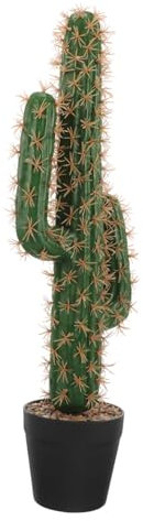 VINTORKY Künstlicher Saguaro Kaktus im Topf Realistische Kunstpflanze Dekoration für Zuhause Büro und Garten Große Künstliche Sukkulente Bonsai Ornament Pflegeleichte Pflanzen Deko