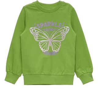 s.Oliver Mädchen 2149391 Sweatshirt mit Glitzerprint (1er Pack)