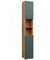 Vicco Badschrank Irma, Badezimmerhochschrank, Goldkraft Eiche/Grün, 30 x 192 cm