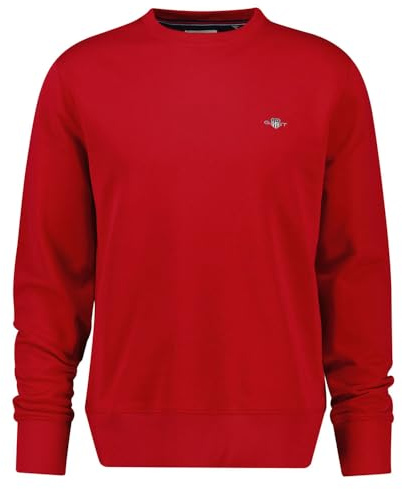 GANT REG Shield C-Neck Sweat, ruby red, M