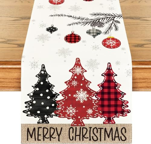 Decorazioni Natalizie Addobbi Runner Natalizio da Tavolo Cucina Casa Tavola Moderno Natalizi Interno Natale Esterno Decorazione Centrotavola Christmas Decorations Natalizia Accessori Regalo Decori