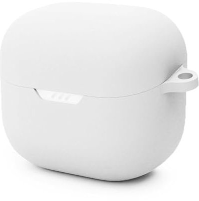 Attach Silicone Cover Protective Case For JBL Tune Flex Earphones in White