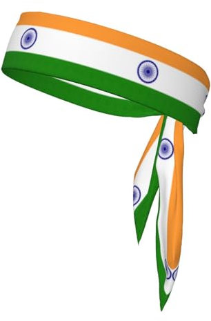 Indian Flag Sports Bandanas Double-Sided Headscarf Adjustable Athletic Headband