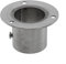 Raccordo a flangia robusto e in acciaio inox per tubi rotondi su pareti (32 mm)