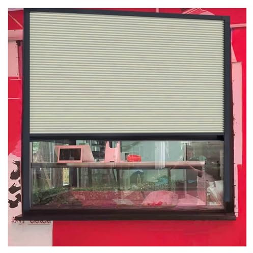 MZZKFC Trackless Honeycomb Invisible Folding Door, Pull Down Accordion Doors Customizable, 33-94 IN Folding Sliding Window for Dining Cart/Kitchen/Shoe Cabinet/Wardrobe(169X180CM/67X71IN)