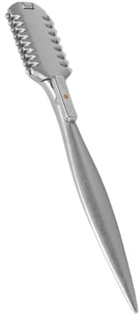 Mikinona Peigne De Coiffure Professionnel Peigne à Effiler Taille Moyenne Outil De Finition Cheveux Coiffeurs Pochette De Rangement Portable