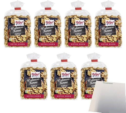 usy Bundle für Hofgut Walnusskerne VPE (7x200g Beutel) + usy Block