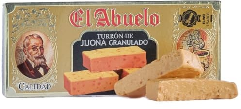 Turrón de Jijona El Abuelo, artesano, 300 gramos, blando con denominación de Origen.