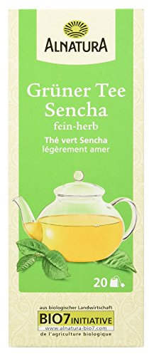 Alnatura Bio Grüntee Sencha, 20 Beutel, 8er Pack
