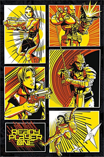 empireposter G873545 Ready Player One Comic Panels, Bunt, 61 x 91.5cm, 2 Einzelteil