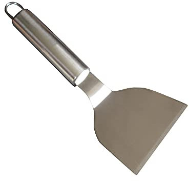 Cook'in Garden Spatule en Inox Universelle - Modèle AC150 - Utilisable sur Plancha et Barbecue - Longue durée de vie - Dimensions L26 x l10 x 2,5H centimètres