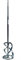 Toolty Profesional Mixing Paddle 120 x 600mm - SDS Thread - Galvanized Mixer Whisk Stirrer - Positive 3-Blade - for Plaster, Gypsum, Adheives, Concrete, Cement, Glue, Paint, DIY - TLTY-1191OC