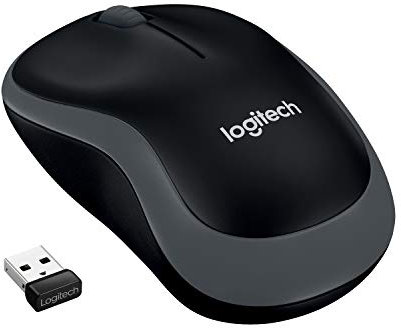 Logitech M185 RF sans Fil Ambidextre Noir - Souris (RF sans Fil, Bureau, Ordinateur Portable, ambidextre, Noir, USB)