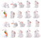 TOYANDONA 24st Osterhasen Porzellan Weiss Mini-Kaninchen-Modell Kaninchenfiguren Spielzeug Hasen Mitiv Torte Mini- - Zuckerfiguren Ostern Figuren Deko Osterhasenfiguren Miniatur Tier Kind