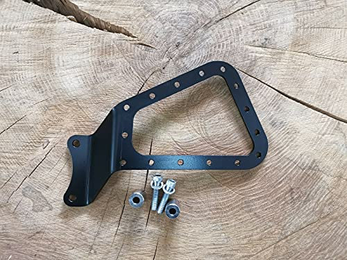 ORLETANOS Supporto laterale compatibile per Harley Davidson Sportster dal 2004 lato sinistro Forty Eight Nightster (non XR) 883 Roadster 1200 Custom Iron 883 Hugger Bobber Borsa laterale