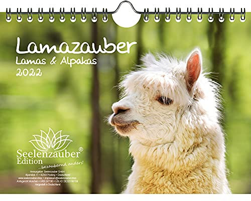 Lamazauber DIN A5 Wundkalender für 2022 Lama Alpaka - Seelenzauber