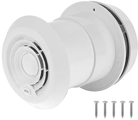 Akozon Ventilador de techo de 12V silencioso Ventilador de escape de techo con ventilación de aire Rejilla de enfriamiento de ventilación de aire para caravanas, autocaravana remolque furgoneta