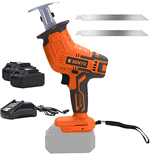 Aocay Knochensäge Metzgerei Elektrische Akku Säge Zum Schneiden von Knochen und Gefrorenem Fleisch, Batteriebetrieben, Arbeitshub 15mm(Color:4A,Size:2 Battery)