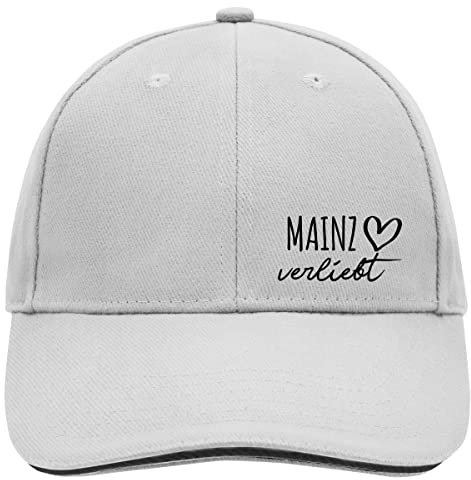 Huuraa Baseball Cap Mainz verliebt Geschenk Dark Grey/White Mainz Geschenkidee