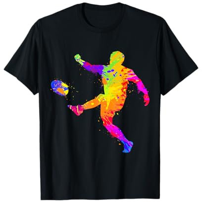 Coole Rugby Motiv Geschenkideen Rugby T-Shirt Herren Jungen Kinder Schwarz S Crew Neck Kurzarm Polyester 100% Pull-On