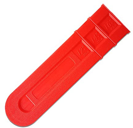 Yuanwovv Chainsaw Chain Cover, Chainsaw Bar Cover, Suitable for 12 14 16 Chain Saw Bar Protective Cover, Scabbard Guard, Plastic Durable Cutter Parts Tools Plate Protect Anti Scratch.Red