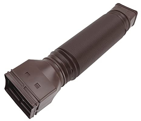 Fallrohr Verlängerung, Flexibel, 20-59 Zoll Universal Abfluss Fallrohr Verlängerungen, Einziehbarer Regenrinnen Entwässerungsanschluss, Einfache Installation (Braun)