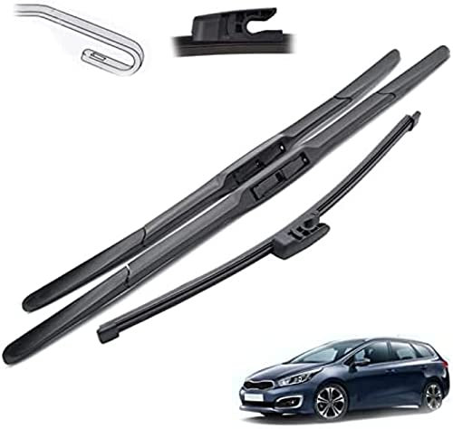 Scheibenwischer Teile vorne und hinten Wischerblätter Set Kit für KIA für Ceed 2012 2013 2014 2015 2016 2017 Windschutzscheibe Windschutzscheibe Fensterbürsten 26 + 14 + 12